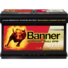 Banner 12V 65AH 650A Jobb+ EFB Indító akkumulátor