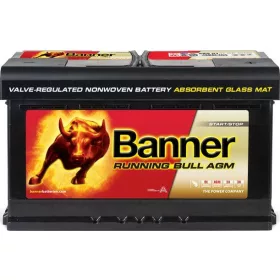 Banner 12V 80AH 800A Jobb+ AGM Indító akkumulátor 