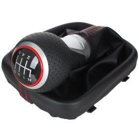   Audi A3 8P 03-12 sebességváltó gomb - 6 sebességes - fekete+ ezüst