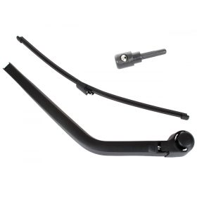   VW T5 Transporter 03-15 hátsó ablaktörlő kar + lapát jobb oldali AJTÓS VÁLTOZAT + hátsó ablakmosó fúvóka 2 db KPL