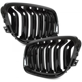   BMW 3 E90 / E91 09-13 SEDAN / KOMBI próbafényszóró (vese) bal + jobb szett. FEKETE FÉNYES 