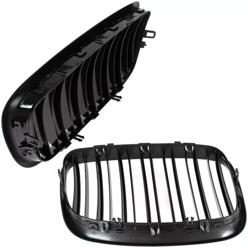 BMW X5 E70 06-13  fényszóró (vese) bal + jobb szett. FEKETE FÉNYES 