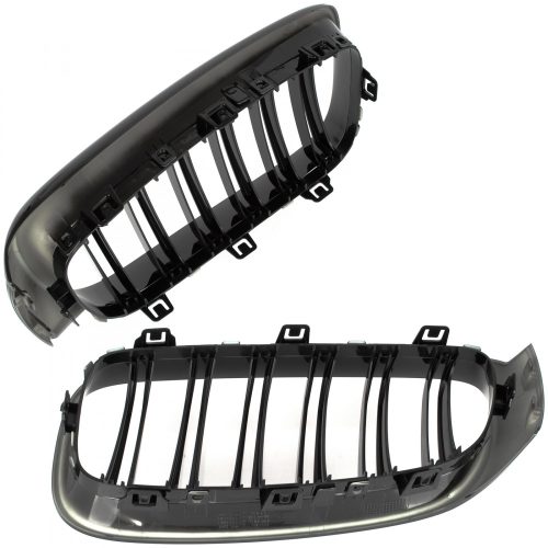 BMW 3 F34 GT 13-20  fényszóró (vese) bal + jobb szett. FEKETE FÉNYES 