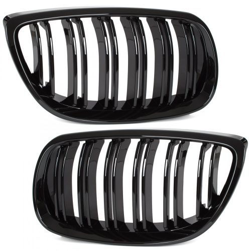 BMW 3 E92 E93 06-10  fényszóró (vese) bal + jobb szett. FEKETE FÉNYES 