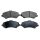 Fékbetét ELSŐ CHRYSLER GRAND VOYAGER 08-, JEEP CHEROKEE 08-, WRANGLER 06- 68003701AA