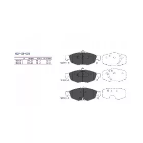 Fékbetét ELSŐ CHRYSLER SEBRING 01- 23951.20.5