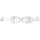 Féltengely MAZDA B2500 2.5D/2.5TD 4WD 99-, FORD RANGER 2.5/2.5TD 4WD 99- /BAL,MTM/ 1362929