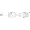 Féltengely MAZDA B2500 2.5D/2.5TD 4WD 99-, FORD RANGER 2.5/2.5TD 4WD 99- /JOBB,MTM/ 1362928