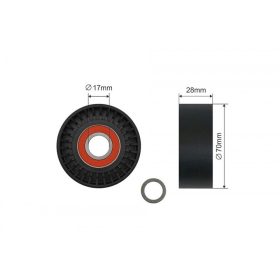   Feszítőgörgő, hosszbordás szíj BMW 5, 7 (E39, E38) 3.5-4.0 96-04 11-95