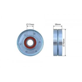   Feszítőgörgő, hosszbordás szíj CHEVROLET AVEO, CRUZE, LACETTI, KALOS 1.2-1.6 500290