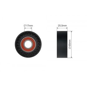   Feszítőgörgő, hosszbordás szíj CITROEN C5 II, C5 III, C6, C8, C-CROSSER FIAT ULYSSE FORD GALAXY, MONDEO IV, S-MAX LANCIA PHEDRA