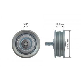   Feszítőgörgő, hosszbordás szíj HYUNDAI GRAND SANTA F, IX35, SANTA F II, SANTA F III KIA CARNIVAL III, SORENTO II, SPORTAGE