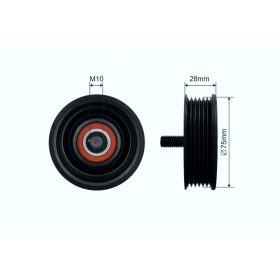   Feszítőgörgő, hosszbordás szíj land rover range rover EVOQUE, range rover SPORT II 2.0/2.7D/3.0D 06.04- 500652