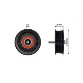   Feszítőgörgő, hosszbordás szíj MERCEDES C (C204), C T-MODEL (S204), C T-MODEL (S205), C (W204), C (W205), CLS (C218), CLS