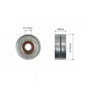   Feszítőgörgő, hosszbordás szíj NISSAN JUKE 10-, X-TRAIL 14-, CHEVROLET EPICA 03-06, EVANDA 03-06, LACETTI 03-08, TACUMA 00-08,