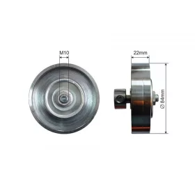   Feszítőgörgő, hosszbordás szíj NISSAN MICRA 1.0-1.4 16V 03-10 500041