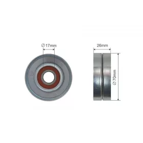   Feszítőgörgő, hosszbordás szíj OPEL ADAM, AGILA, ASTRA G, ASTRA G CLASSIC, ASTRA H, ASTRA H CLASSIC, ASTRA H GTC, ASTRA J, ASTRA