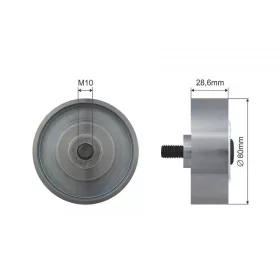   Feszítőgörgő, hosszbordás szíj TOYOTA DYNA, HIACE IV, HILUX VI, HILUX VII, land cruiser 90, land cruiser PRADO 2.5D/3.0D 08.00-