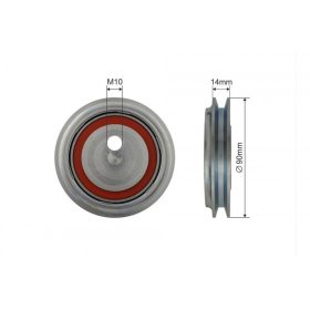   Feszítőgörgő, hosszbordás szíj VW TRANSPORTER IV 2.4D/2.5 07.90-06.03 500538