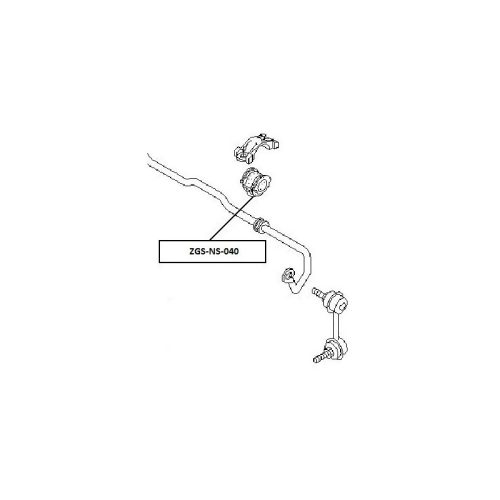 Stabilizátor rúd szilent ELSŐ NISSAN ALMERA TINO 00- 546134U006