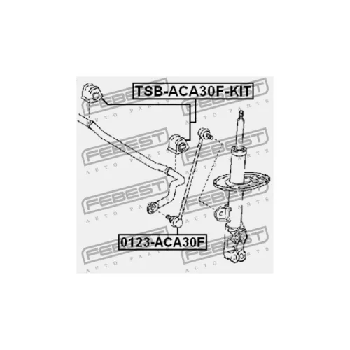 Stabilizátor rúd szilent ELSŐ KIT TOYOTA AVENSIS 08-, RAV4 05-, MIRAI 15- /KIT/ 4881542090