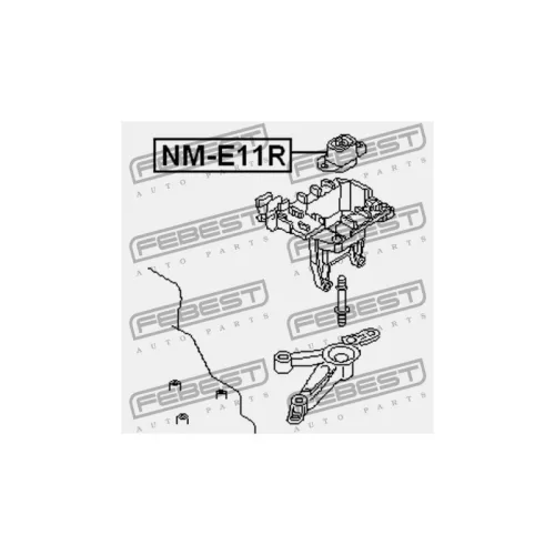 Motortartó Bak NISSAN MICRA K12 03-12,NOTE E11 05-12,TIIDA 05-12,ALMERA N16 00-05,NV200 09-,JUKE 10-,RENAULT CLIO III