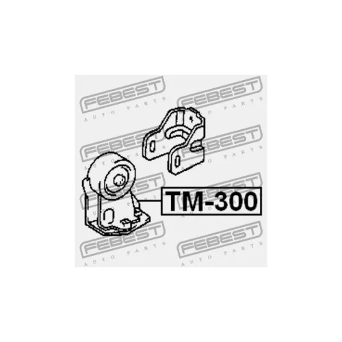 Motortartó Bak TOYOTA CARINA E 92-97 /ELSŐ/ 1236174300