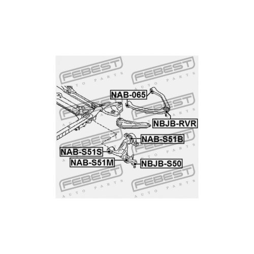Szilent, keresztlengőkar INFINITI FX35/37/50 08-, INFINITI M35/45 04-, NISSAN SKYLINE 06- /ELSŐ ALSÓ/ 54560EG300