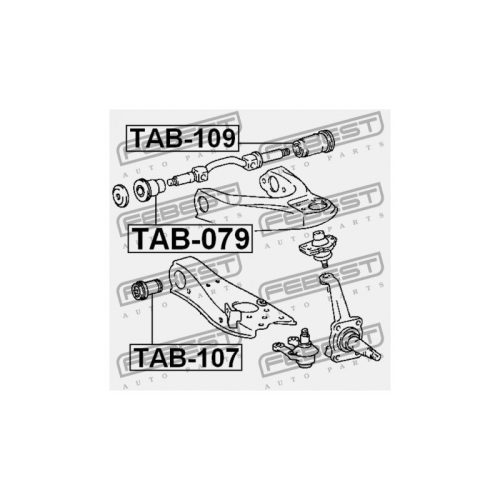 Szilent, keresztlengőkar TOYOTA HI-ACE 84-, DYNA 95-01 /ELSŐ HÁTSÓ/ 4863526010