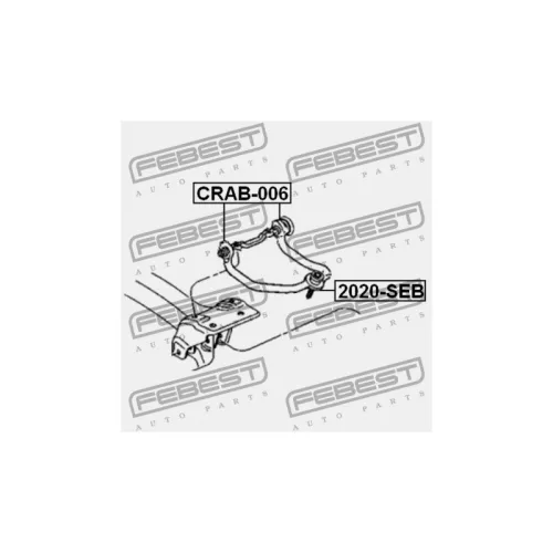 Szilent, keresztlengőkar CHRYSLER SEBRING 03-, DODGE STRATUS 04- /HÁTSÓ / 04764961AA
