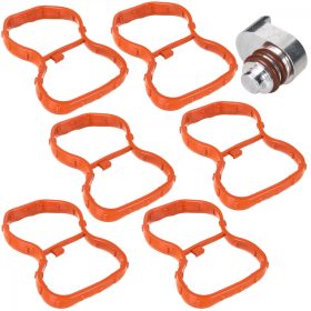   BMW 5 F07 F10 F11 09-17 N57N N57X N57Z végsapka a szívócső-szívósor örvényszárnyainak tömítéseivel 7 db.