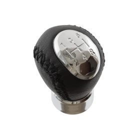   Mazda 3 BK 03-08 sebességváltó gomb FEKETE BŐR 5 SEBESSÉGES 12MM