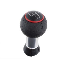   Audi A3 8L 96-03 sebességváltó gomb FEKETE + PIROS GYŰRŰ 5 SEBESSÉGES