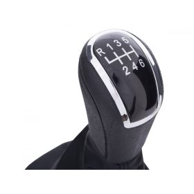   Skoda Fabia I 99-08 FEKETE sebességváltó gomb + 6-SEBESSÉGES Váltószoknya