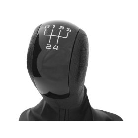   Skoda Octavia II 2004- váltó gomb + váltószoknya kerettel FEKETE 5 SEBESSÉGES