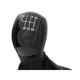   Skoda Octavia II 2004- váltó gomb + váltószoknya kerettel FEKETE 6 SEBESSÉGES