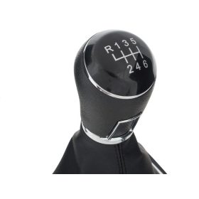   VW Golf VI 08-13 FEKETE sebességváltó gomb + 6-SEBESSÉGES Váltószoknya