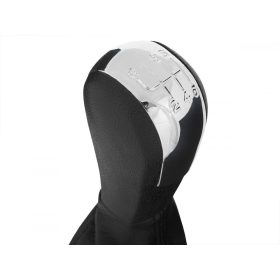   Skoda Octavia II 04-11 sebességváltó gomb + váltószoknya 6-SEBESSÉGES KRÓM kerettel