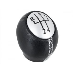   Renault Megane II III sebességváltó gomb 5 SEBESSÉGES FEKETE BŐR + EZÜST