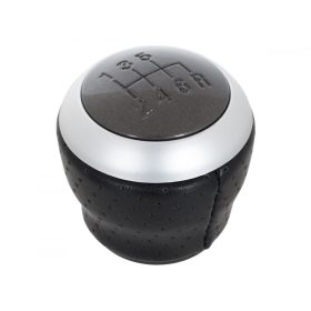   Hyundai Coupe 02-08 sebességváltó gomb FEKETE BŐR + SZÜRKE + EZÜST 6 SEBESSÉGES