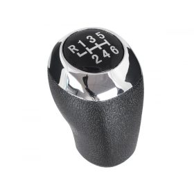   Hyundai i20 07-12 FEKETE sebességváltó gomb + KRÓMOS 6 SEBESSÉGES