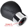 Mazda 5 05-10 sebességváltó gomb FEKETE BŐR 5 SEBESSÉGES 10MM